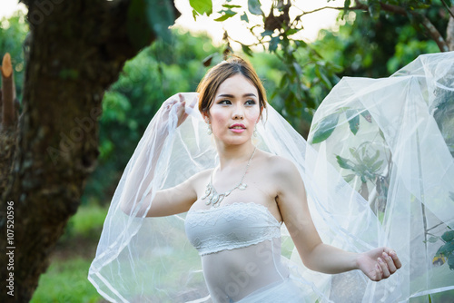 asian sexy underwear girl lady thai wedding style photo