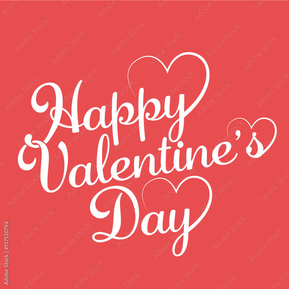 Happy valentines day cards with ornaments, hearts Happy valentines day cards with ornaments, hearts