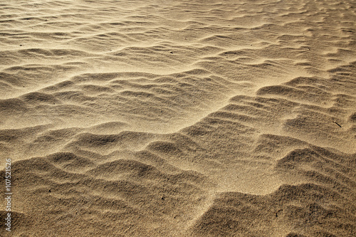 close up of golden and rippled sand © Paulista