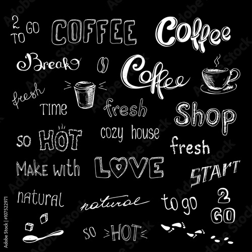 coffee background or icon © naum
