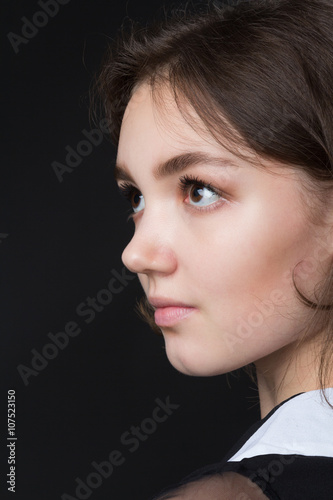 Portrait of a young beautiful girl