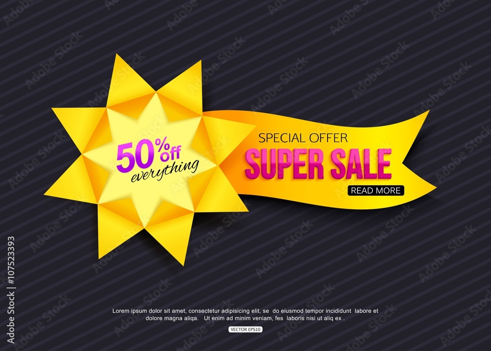 Paper Banner. Paper Sale Banner. Paper banner template. Paper banner