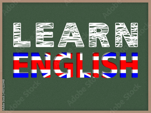 Learn Language - Chalk to blackboard