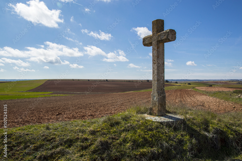 The cross in the field The cross in the field