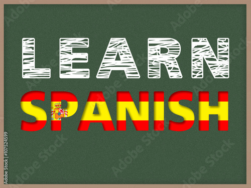 Learn Language - Chalk to blackboard