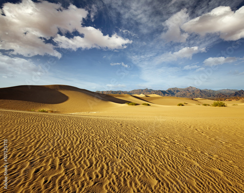 scenery of sand dunes in Death Valley National Park
