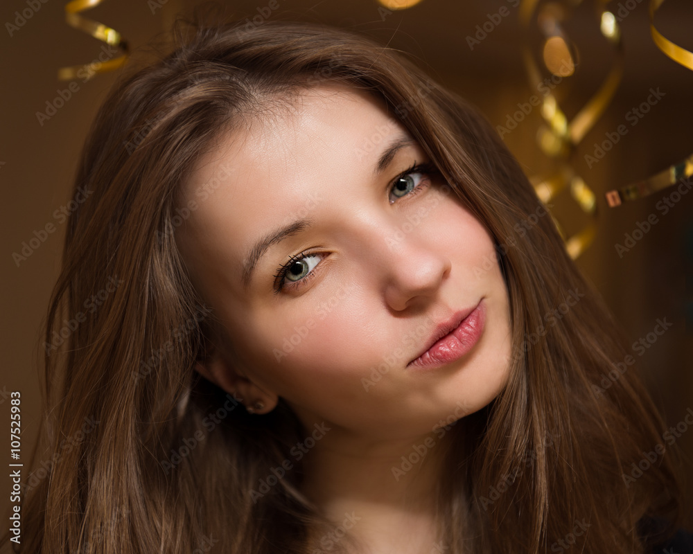 Portrait of a beautiful young woman Portrait of a beautiful young woman
