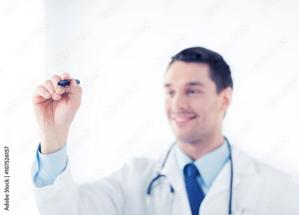 doctor writing something in the air doctor writing something in the air