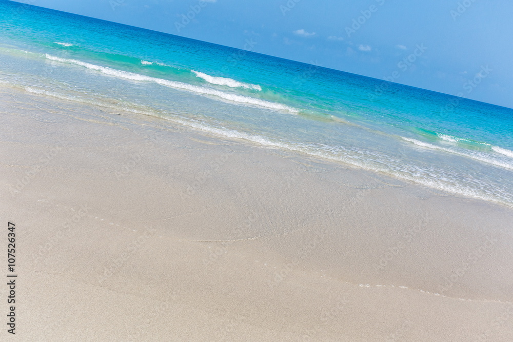 Paradise beach with white sand 