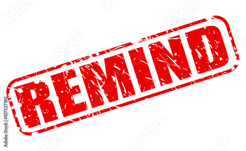 REMIND RED STAMP TEXT
