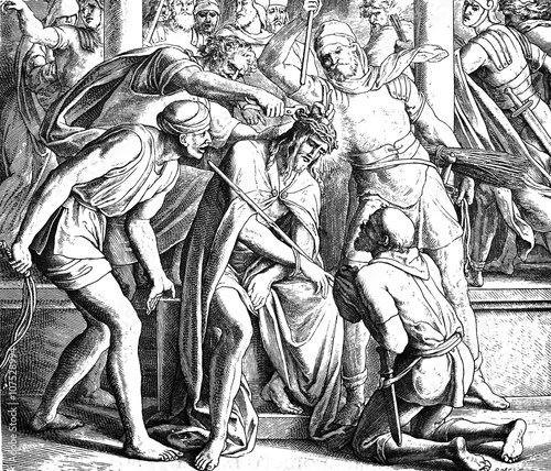 Jesus Crowned With Thorns 1) Sacred-biblical history of the old and New Testament. two Hundred and forty images Ed. 3. St. Petersburg, 2) 1873. 3) Russia 4) Julius Schnorr von Carolsfeld photo