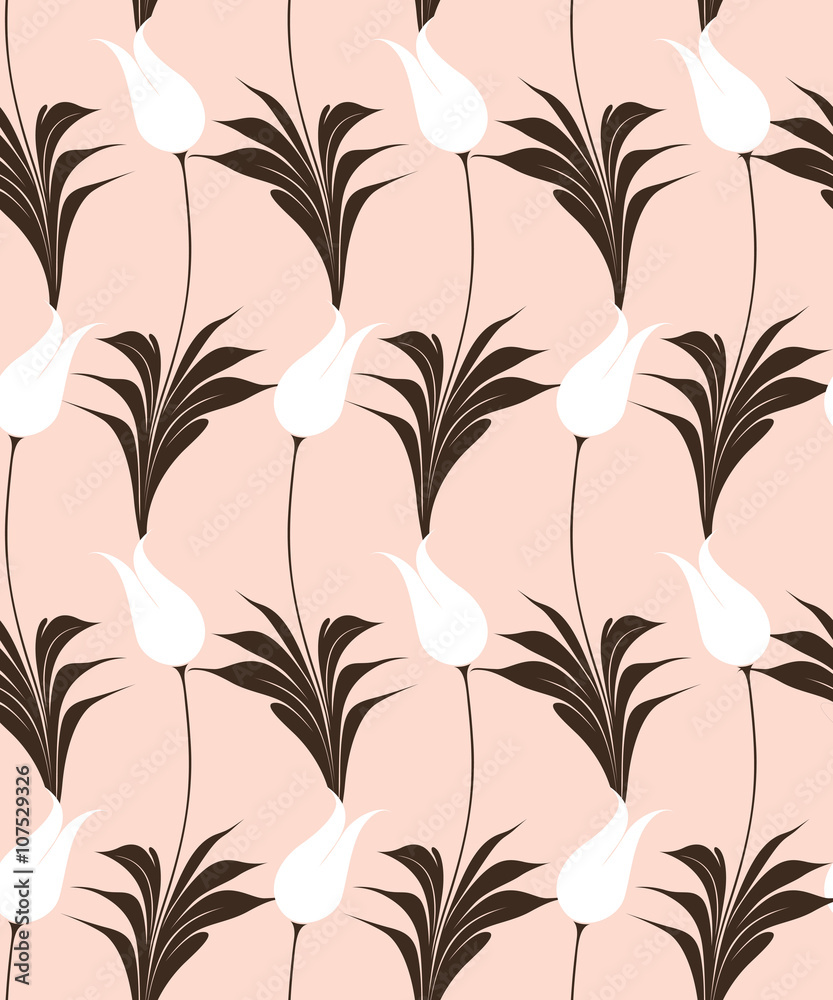 Turkish tulip seamles pattern Turkish tulip seamles pattern