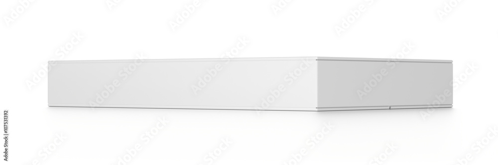 White wide rectangle blank box isolated on white background. White wide rectangle blank box isolated on white background.