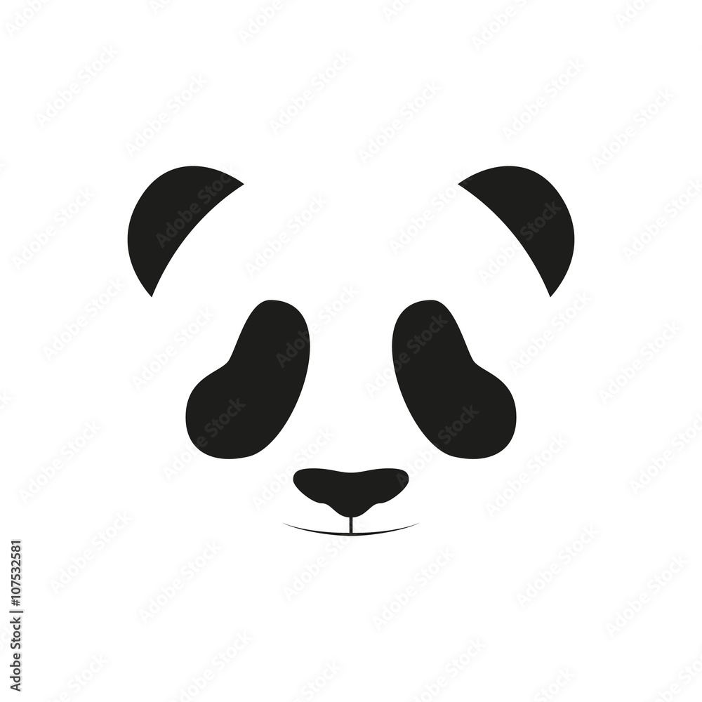 padrão de rosto de panda 1402024 Vetor no Vecteezy