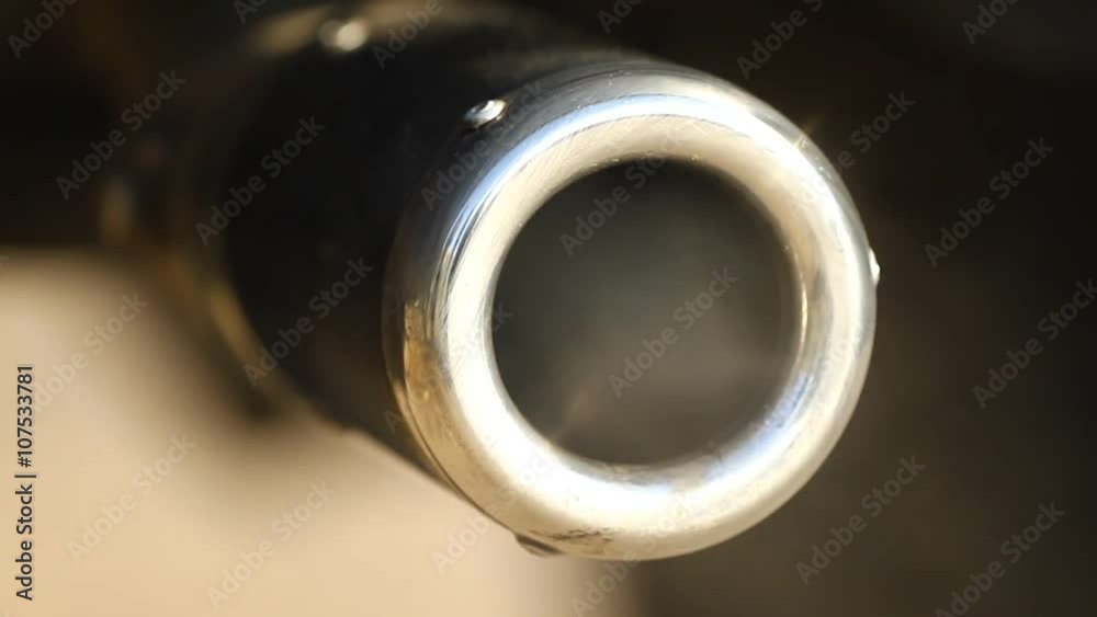 Chrome exhaust pipe smoke with slider Chrome exhaust pipe smoke with slider