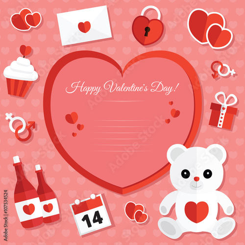 St. Valentine's Day Icons Set