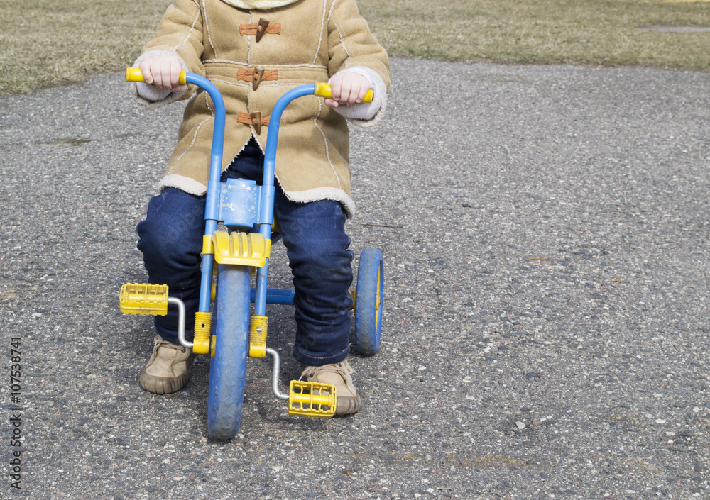 Obraz premium girl on bike