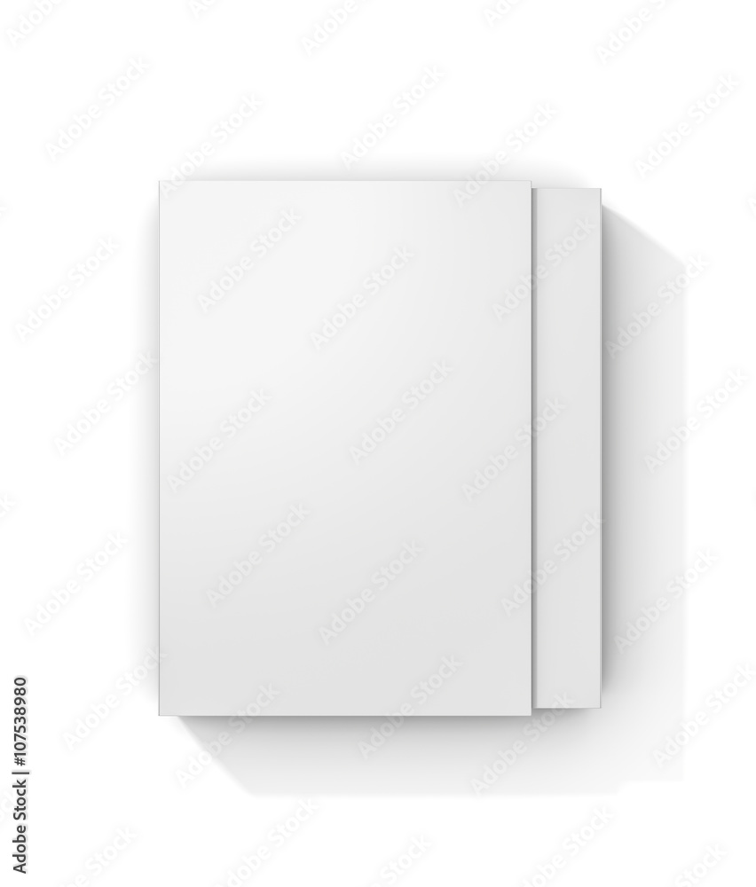 Top white tall rectangle blank box isolated on white background. Top white tall rectangle blank box isolated on white background.