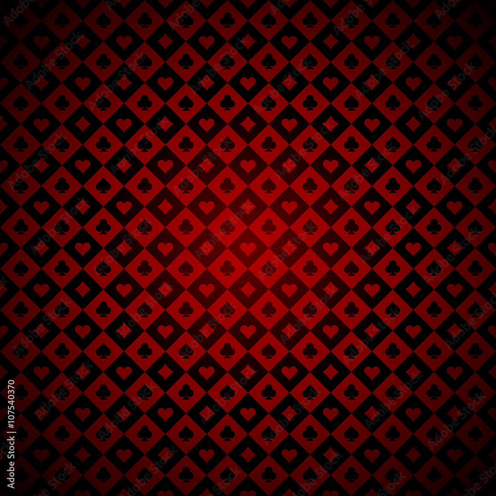 playing-cards-signs-red-and-black-casino-checkered-background-stock