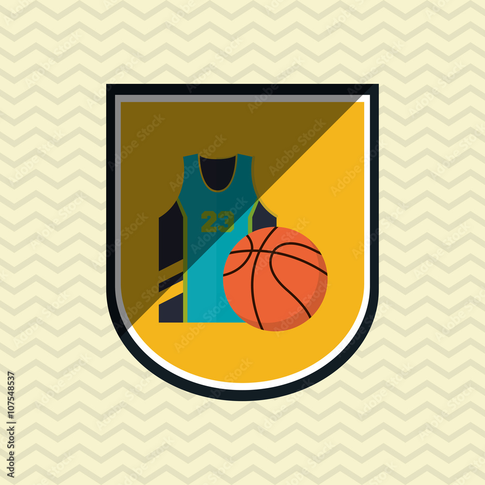 Basketball icon design, vector illustration