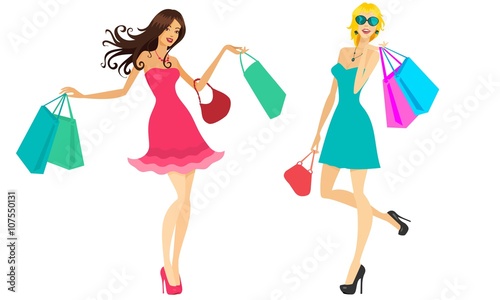 women from shopping