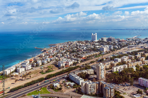 Aerial View of Haifa, Israel
