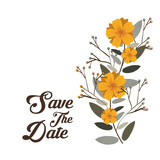 Save the date graphic design, vector illustration