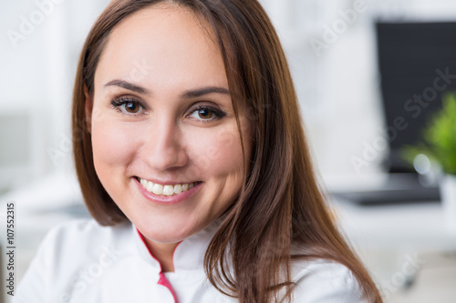 Smiling businesswoman