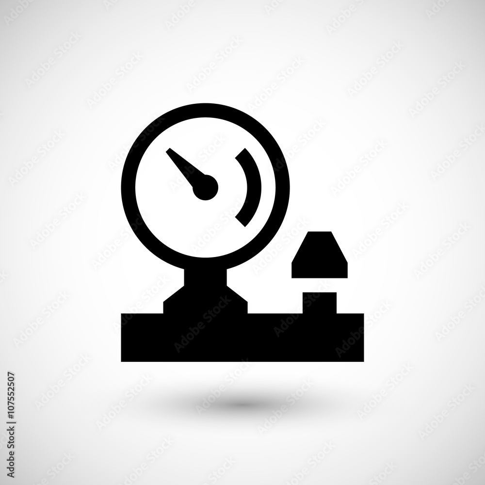 Manometer icon symbol Manometer icon symbol