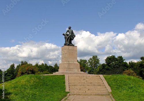 Monument to Peter the Great in Vyborg.