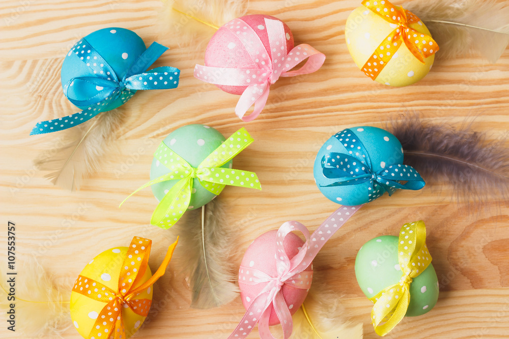 Easter eggs with decoration