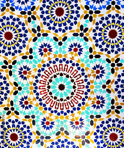 Image of a moroccan mosaic decoration