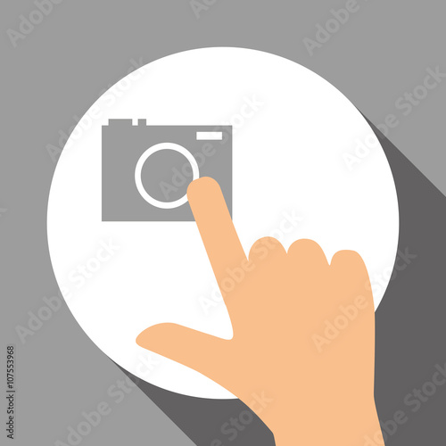 Camera icon design, vector illustration