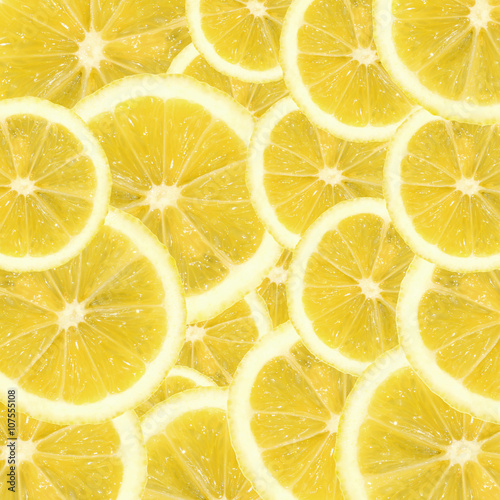 A slices of fresh lemon texture