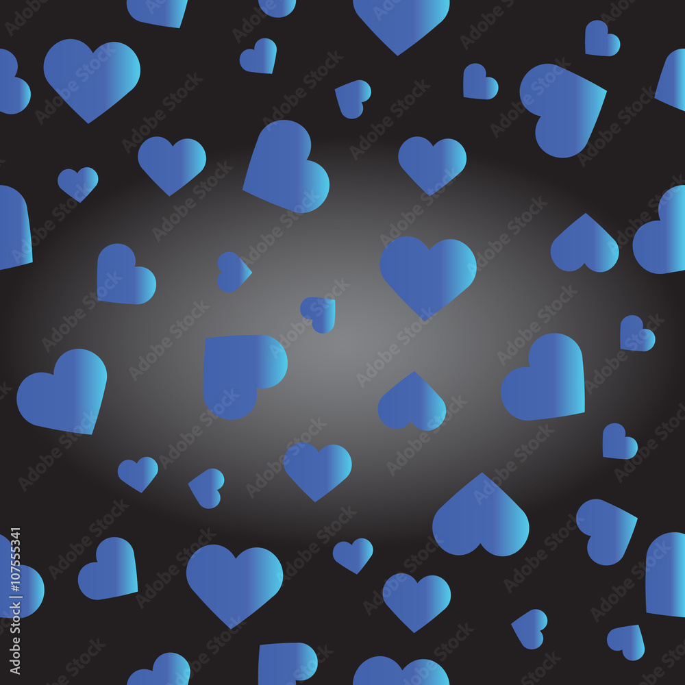 Seamless texture from blue hearts Seamless texture from blue hearts