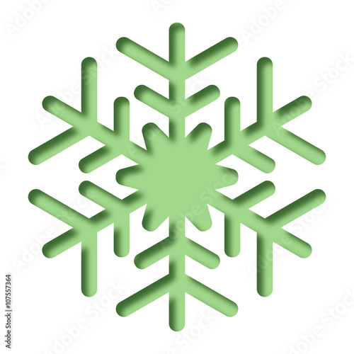 Logo froid. Neige.