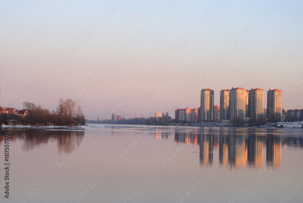 Fototapeta premium View of Neva river, St.Petersburg.