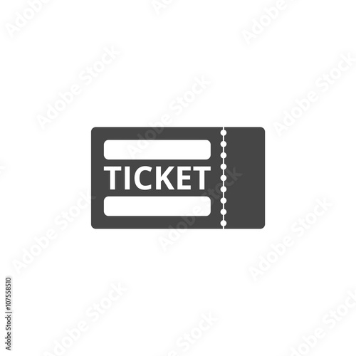 The ticket icon, Ticket symbol