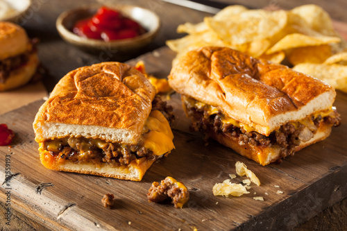 фотографія Homemade Chopped Cheese Sandwich