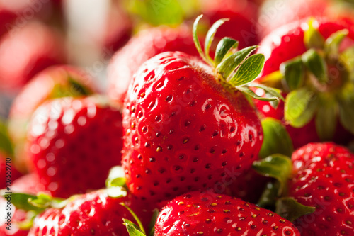 Raw Red Organic Strawberries