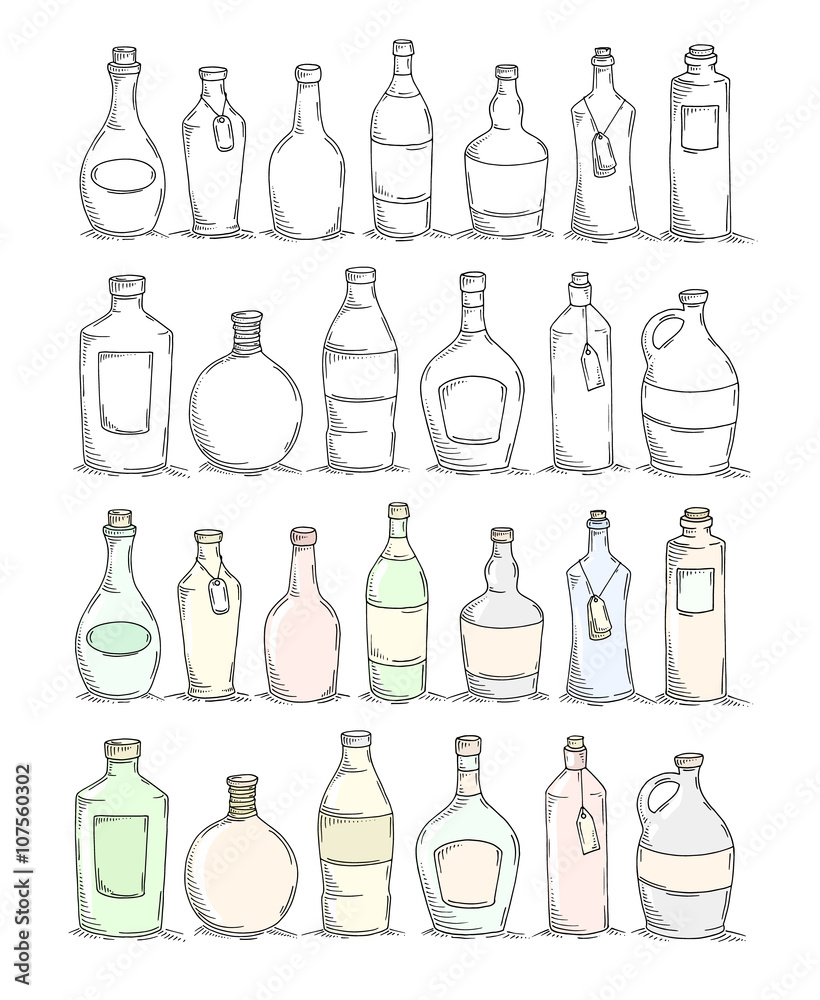 DOWNTOWN - Glass bottle for spirits - Vetroelite