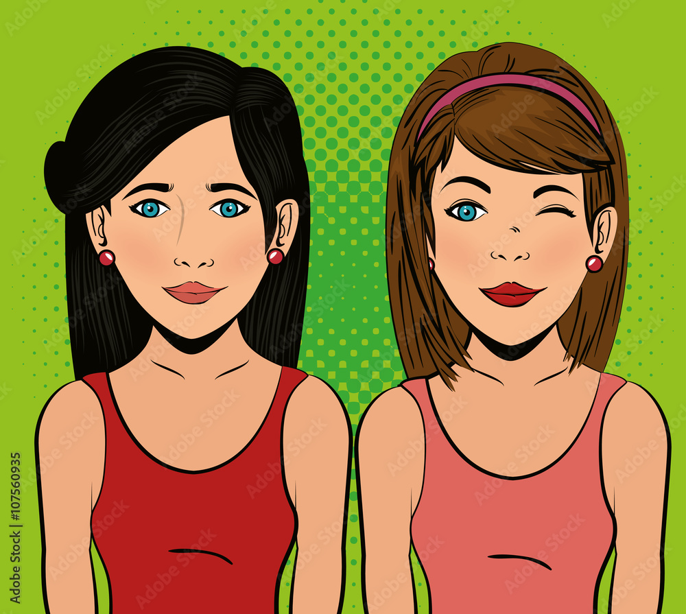 pop art comic design 