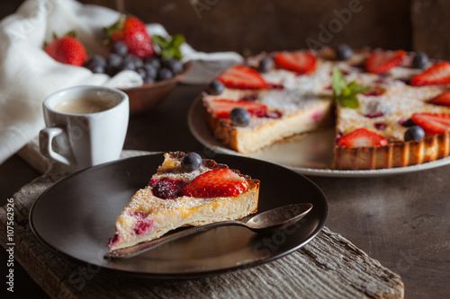 Delicious Strawberry and Raspberry Cake