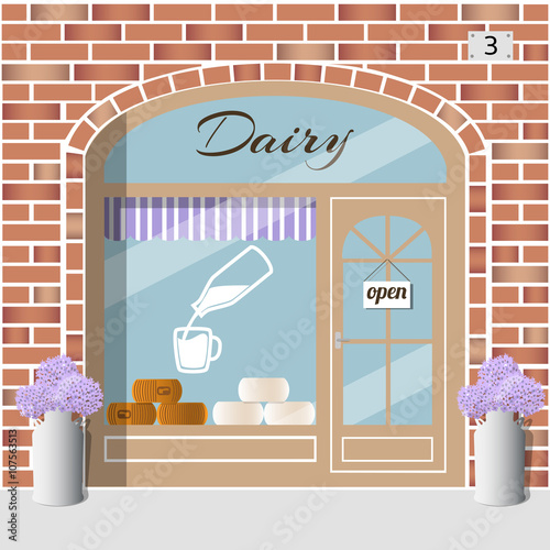 Dairy products shop.
