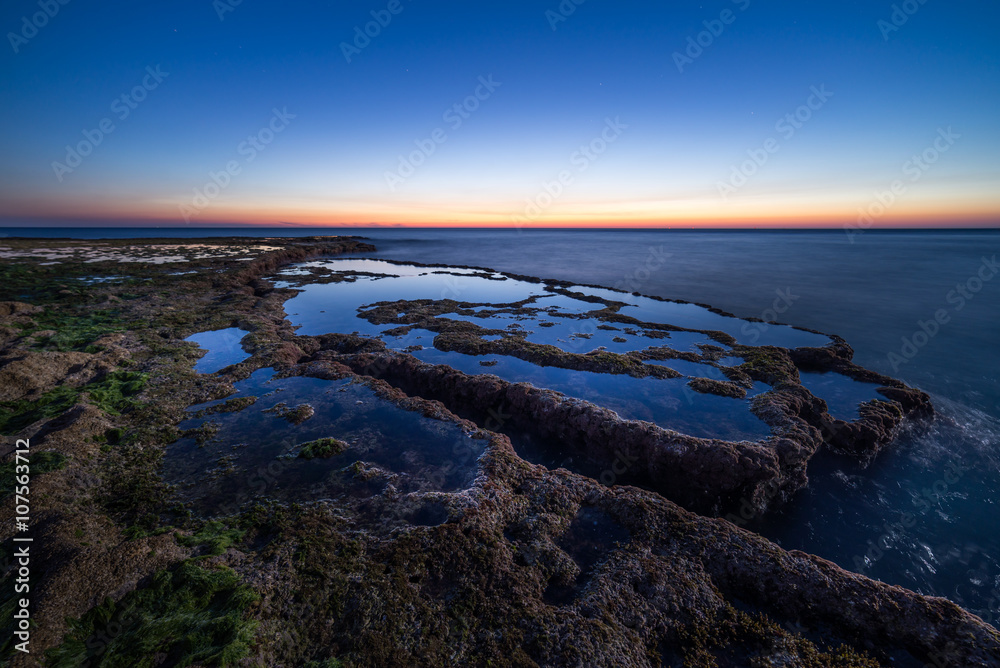 Fototapeta premium Sunset on Achziv Beach