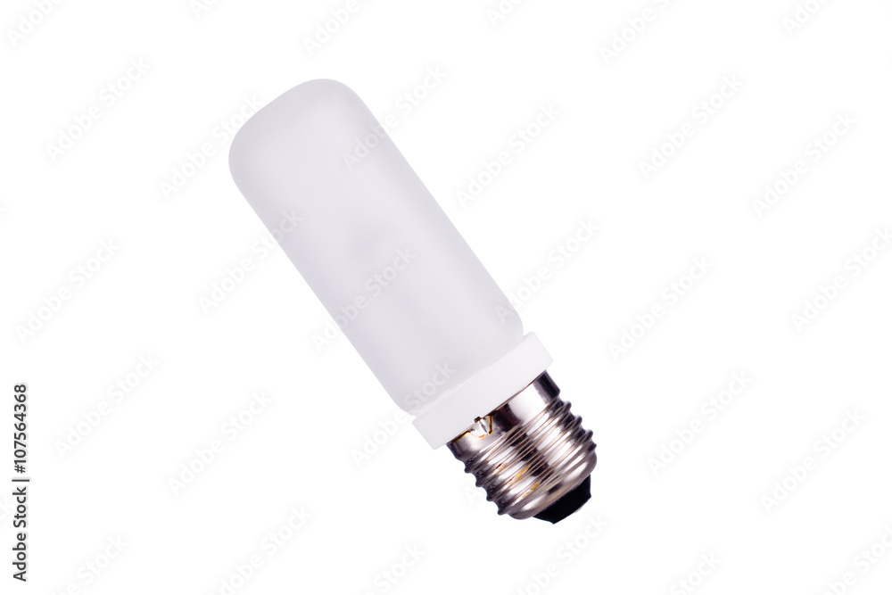 E27 Strobes lightbulb isolated on white background E27 Strobes lightbulb isolated on white background