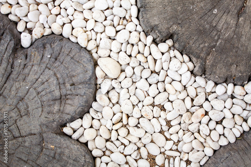 Canvas Print white stone background