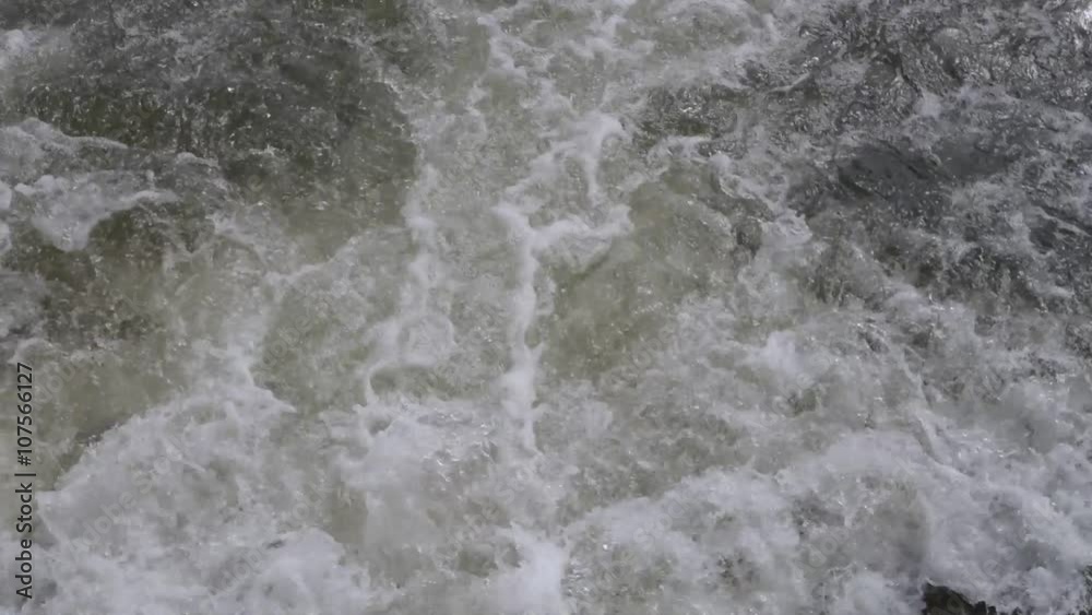 A top view of water flowing in a river A top view of water flowing in a river