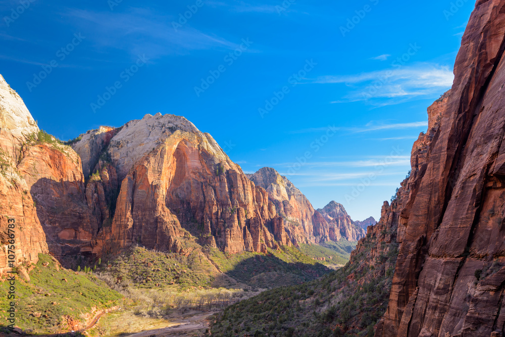 Mountains in the Zion National Park