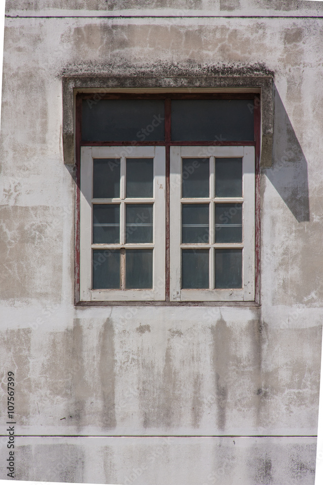 window with cement wall